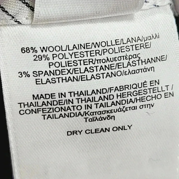 Brooks Brothers Wool Blend Patterned Pleated Dress Pants Women's 8  7216 - Picture 6 of 7